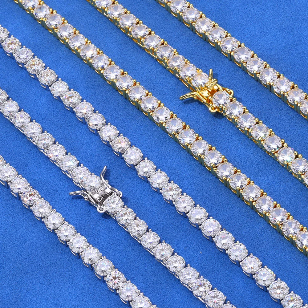 NY Fashion 3/4/5/6mm Tennis Chain Iced 5A Cubic Zirconia Shining
