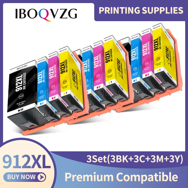 

IBOQVZG, совместимый с картриджем HP 912 912XL для HP912 OfficeJet 8010 8012 8013 8014 8015 8017 8018 Pro 8020 8022 8023 8024