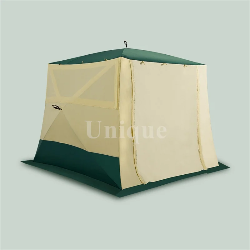 

Automatic Camping Wild Big Tent, Hexagonal Aluminum Pole, Family Travel, Garden Pergola, Rainproof Shelter