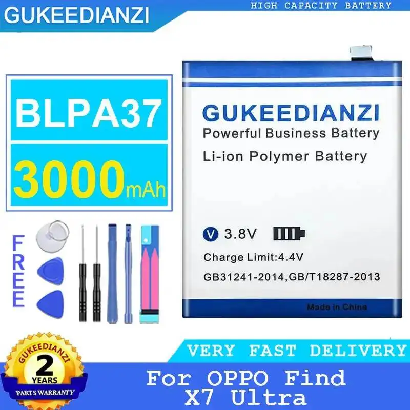 

Mobile Phone Battery 3000Mah For Oppo Find X7 Ultra BLPA37 High Capacity