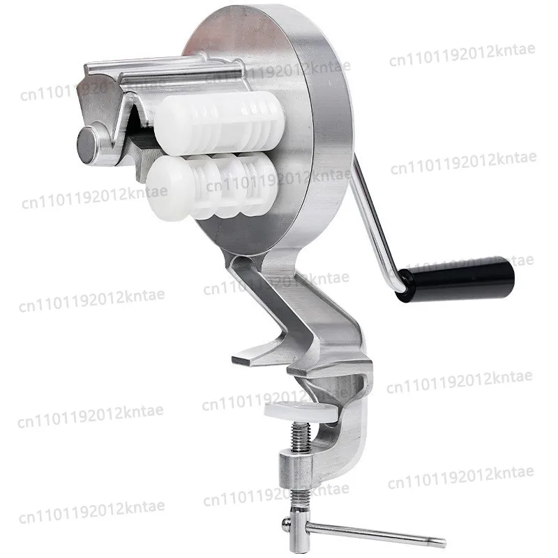 Manual pasta maker - hand-cranked noodle machine for making pasta and macaroni