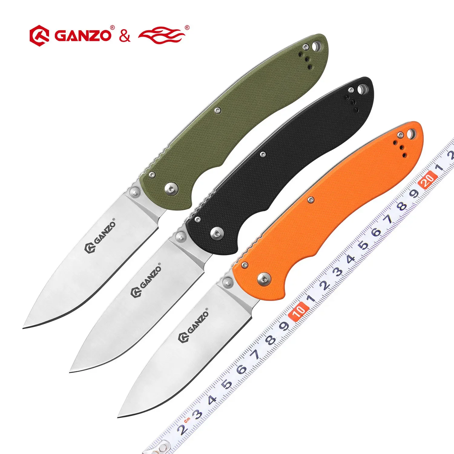 Ganzo G740 FBKNIFE Firebird F740 58-60HRC 440C Blade G10 Handle Folding Knife Outdoor Camping Hunting Pocket Knife EDC Tool