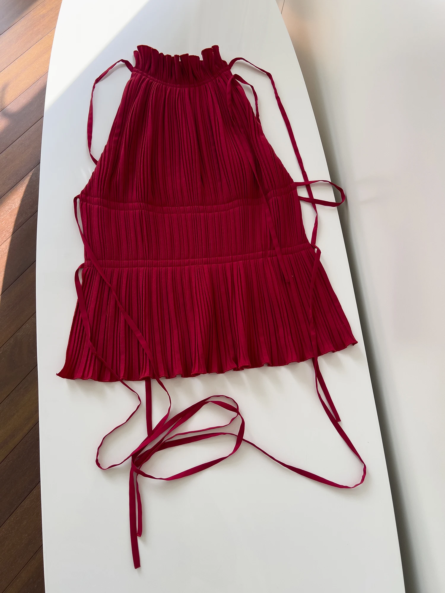 

Сексуальная пикантная девушка Faion Bal Top Dcord ремень сложенный подол красный oulder колючий Ne висячий дизайн Svel Bustler