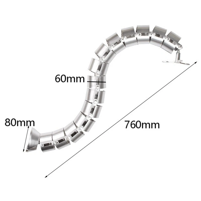 Cable Management Kit, Height-Adjustable Desk Four-Entry Round Cord Storage Box