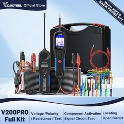 VDIAGTOOL V200 PRO Automotive Power Circuit Probe Tester with 30PCS Back Probe Kit 12/24V Electrical Short Open Circuit Finder