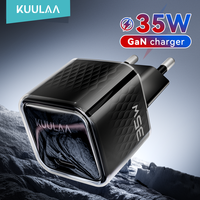 KUULAA 35W GaN Charger Type C USB C PD Fast Charging For iPhone 16 15 14 13 12 11 Pro Max For iPad Pro Air iPad Huwei Xiaomi