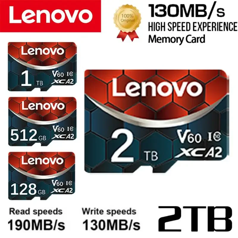 Lenovo Memory Card Mini 128GB Micro Card Class 10 256GB U3 4K Ultra High Speed SD TF Flash Card 512GB 1TB 2TB For Camera PC