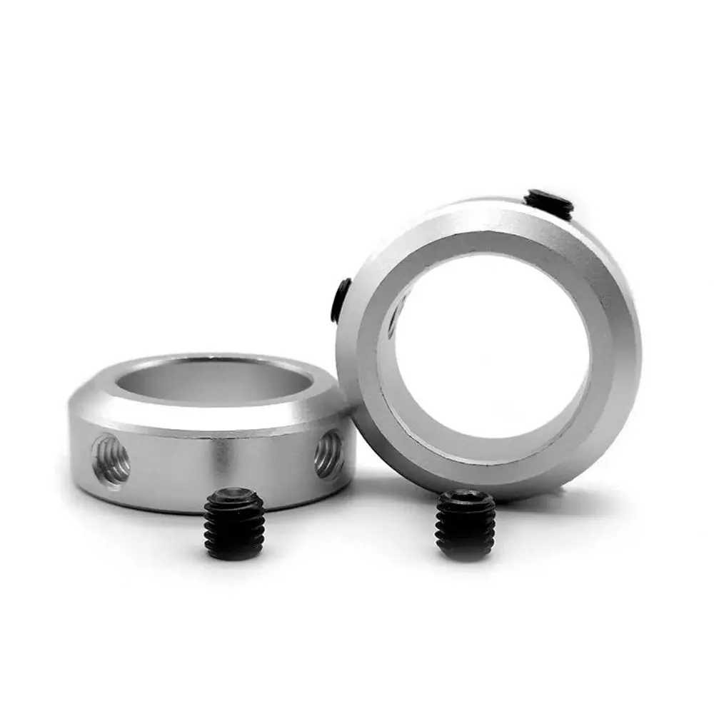 1Pcs Aluminum Alloy Fixed Locking Limit Ring Stop Screw Type Retainer Locator Shaft Collar 6-30mm Diameter with Screws