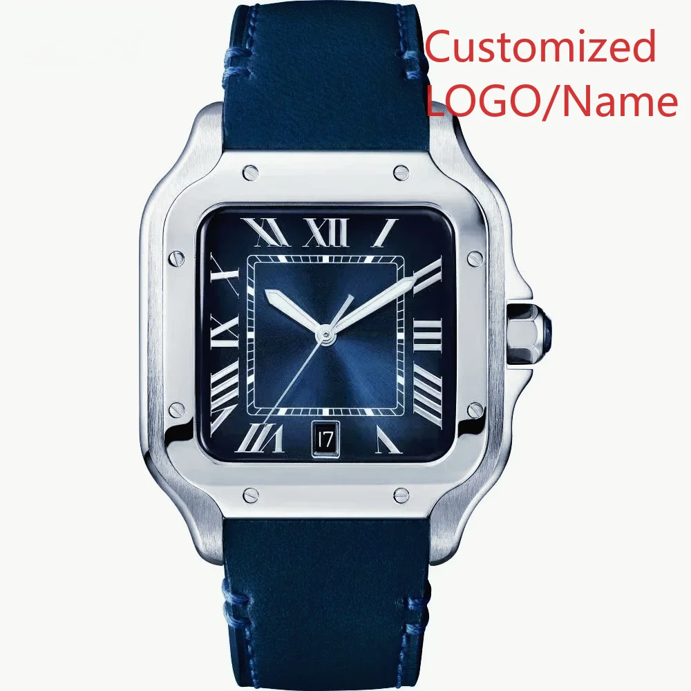 A1212 35 mm, 40 mm Unisex Square Automatic Mechanical Watch  Sapphire Crystal, 904L Customized Watches