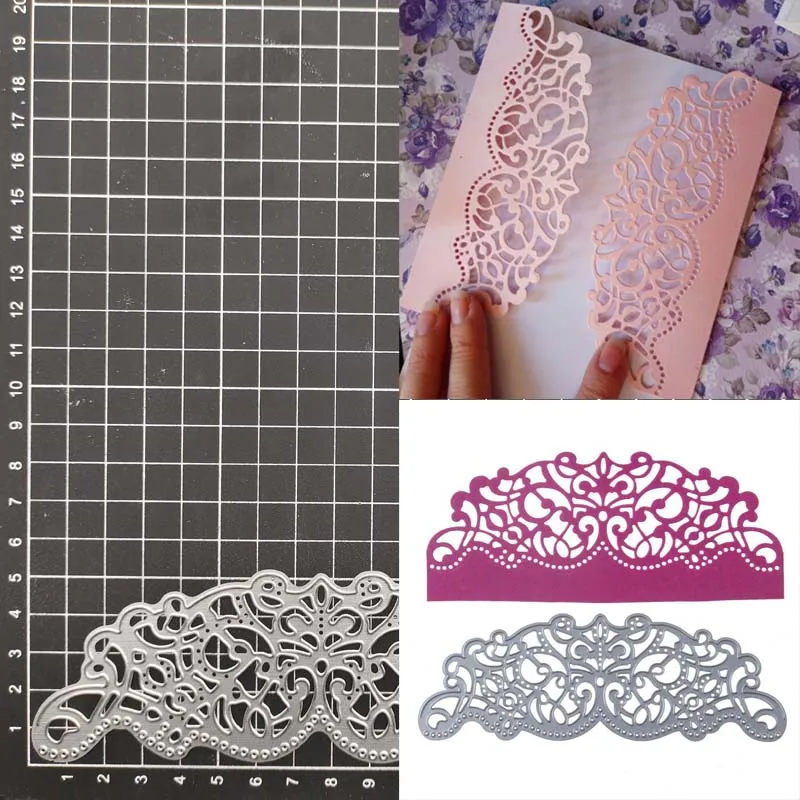 

Carbon steel Die Lace Frame Metal Cutting Dies Stencil Scrapbook Diy Album Stamp Paper Card Embossing Decor Craft Knife Mould