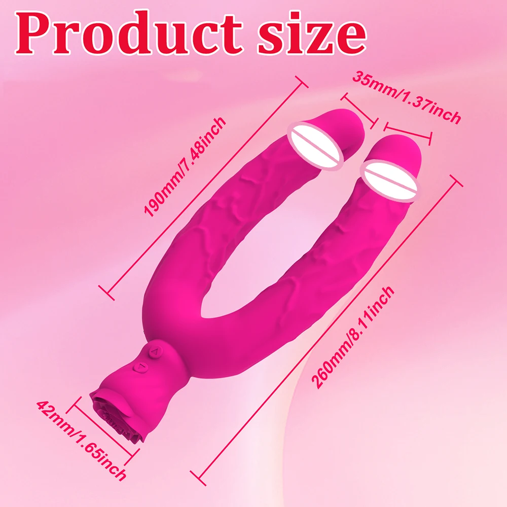 زوجين هزاز الجنس لعب الكبار للنساء المهبل البظر تحفيز مزدوجة نهاية هزاز G-بقعة الشرج تدليك الإناث الاستمناء #6