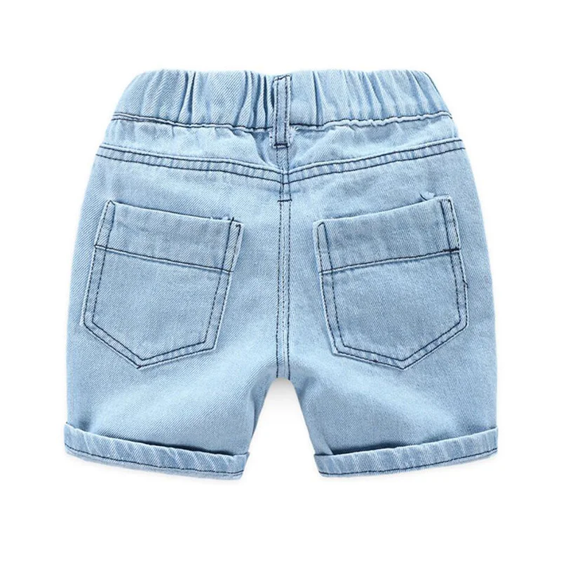 2026 Summer Baby Boys Denim Shorts Fashion Hole Children Jeans South Korea Style Boy Casual Cowboy Shorts Child 2 To 8 Years Old