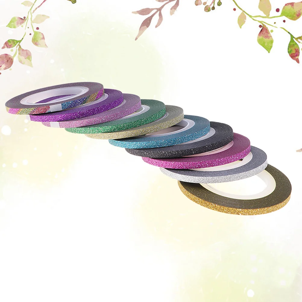 

20 шт. матовая лента для ногтей 3 мм самоклеящиеся полоски для дизайна ногтей «сделай сам» разные цвета блестящая линия наклейка маникюр украшения