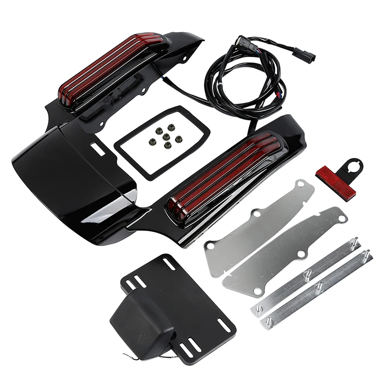 Hinten Fender Fascia LED Licht Fit Für Harley Touring Road King FLHR Street Glide FLHX 2014-2024