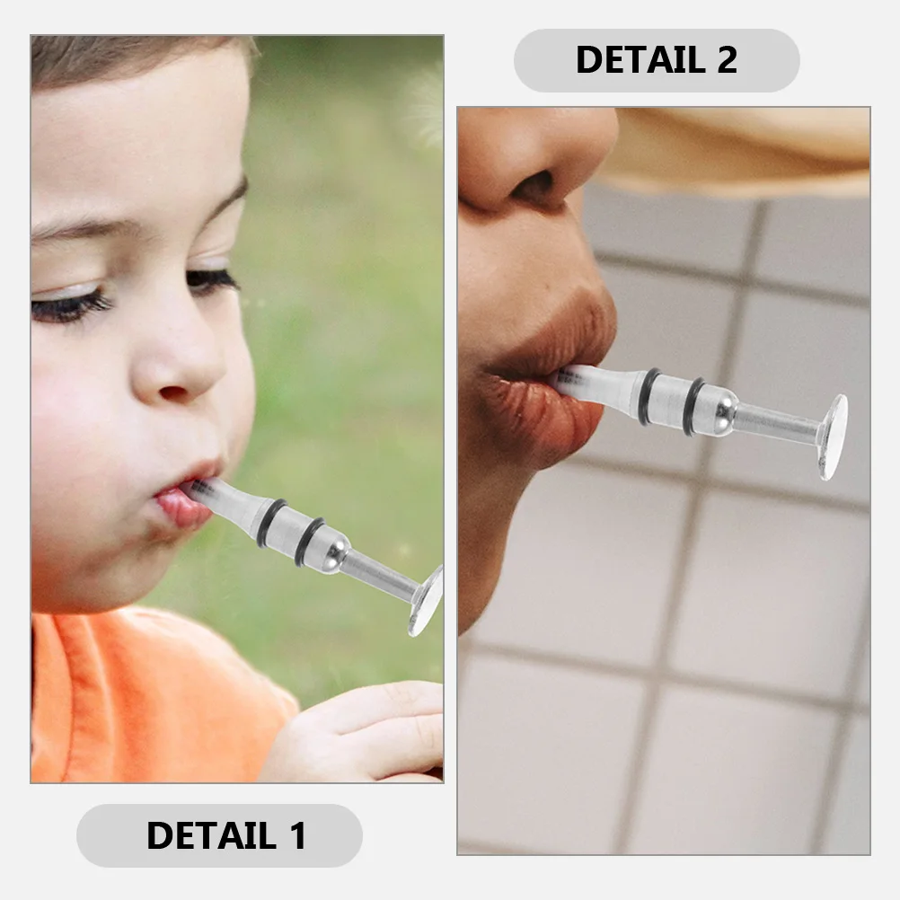 

2 Pcs Mouthpiece Practice Device Clarinet Embouchure Trainer Strength Metal Trumpet Connector Brass Instrument