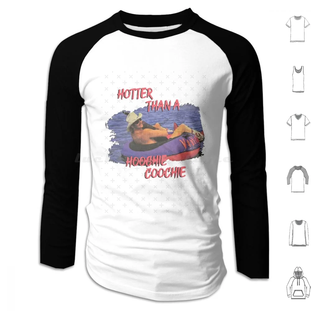 Hotter Than A Hoochie Coochie 4th Of July Humorous Alan Jackson Hoodies Long Sleeve Mattie Denise Jackson Alan Jackson