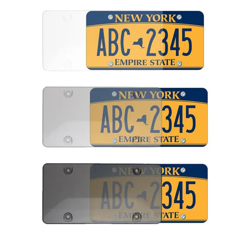 ABS License Plate Frame With Mounting Accessories 2 PCS ABS License Plate Holder For US Car License Plate Covers Rust-Proof