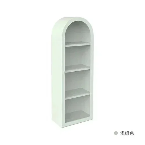 

Nordic Modern Simple and Light Luxury Color Single Door Decorative Glass Multi-Layer Bookshelf Bookcase