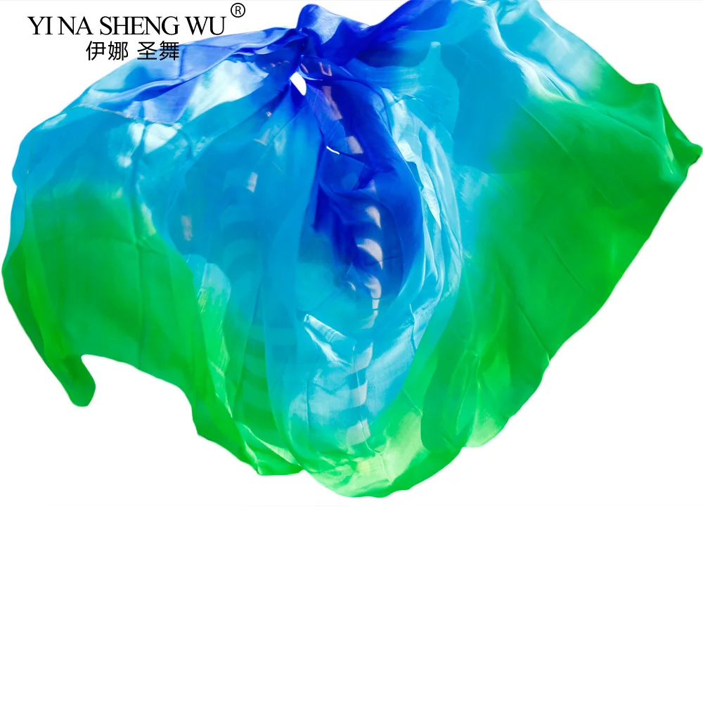 Voile de danse du ventre en soie véritable 100%, voile de danse chinoise, Tari Perut Kostum, vente en gros, taille et couleur personnalisables