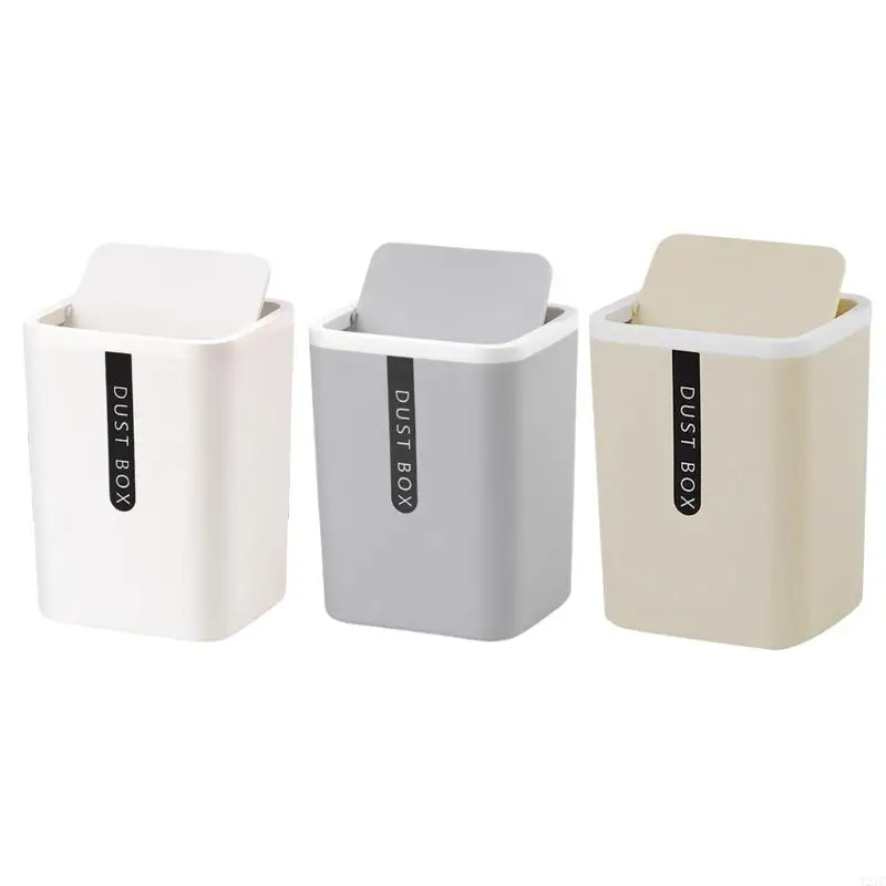 T21C Home Office Countertop Garbage Basket Trashbox for Creative Mini Desktop Trash C