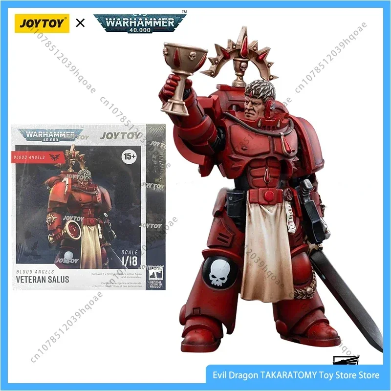 JOYTOY 1/18 Actionfigur (4 TEILE/SATZ) 40K Blood Angels Veteran Version 2 Anime Collection Militärmodell