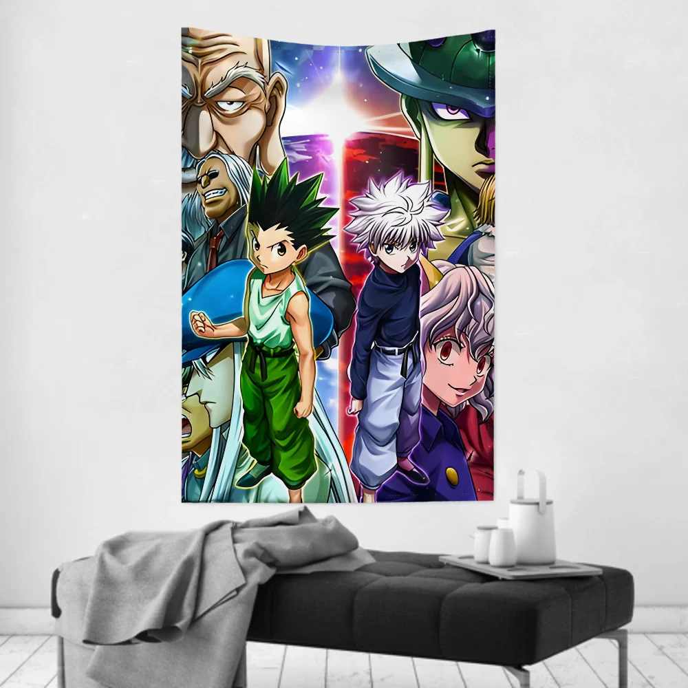 Anime Tapisserie Hunter X Hunte Room Decor Wandtuch Party Hängender Hintergrund Weiche Ästhetik für Babyzimmer & Zuhause