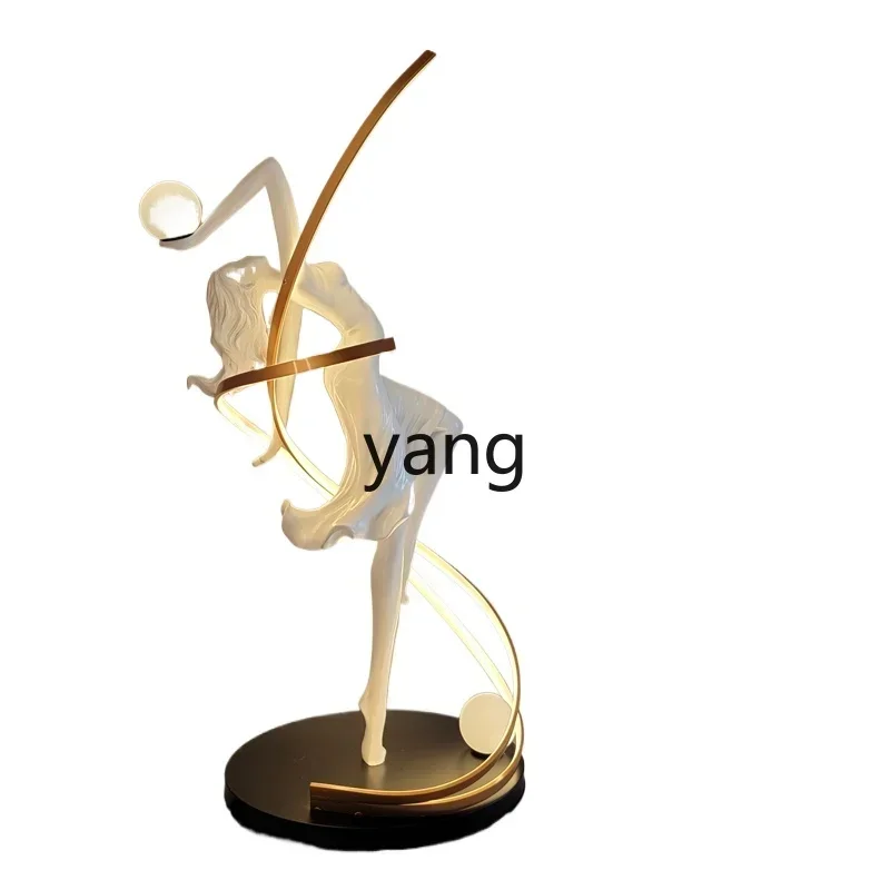 Yjq Creative Human-Shaped Art Sculpture Floor Lamp Sales Department Dance Goddess Decoration Floor Lamp