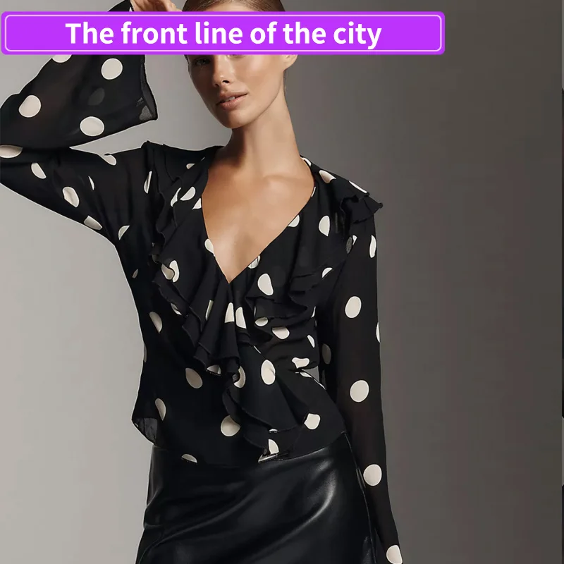 

Sexy Embroidered Women's Fitted Bodysuit Autumn Winter Independent Station Hot S Slim Fit Lace irt Princ Sve Print...