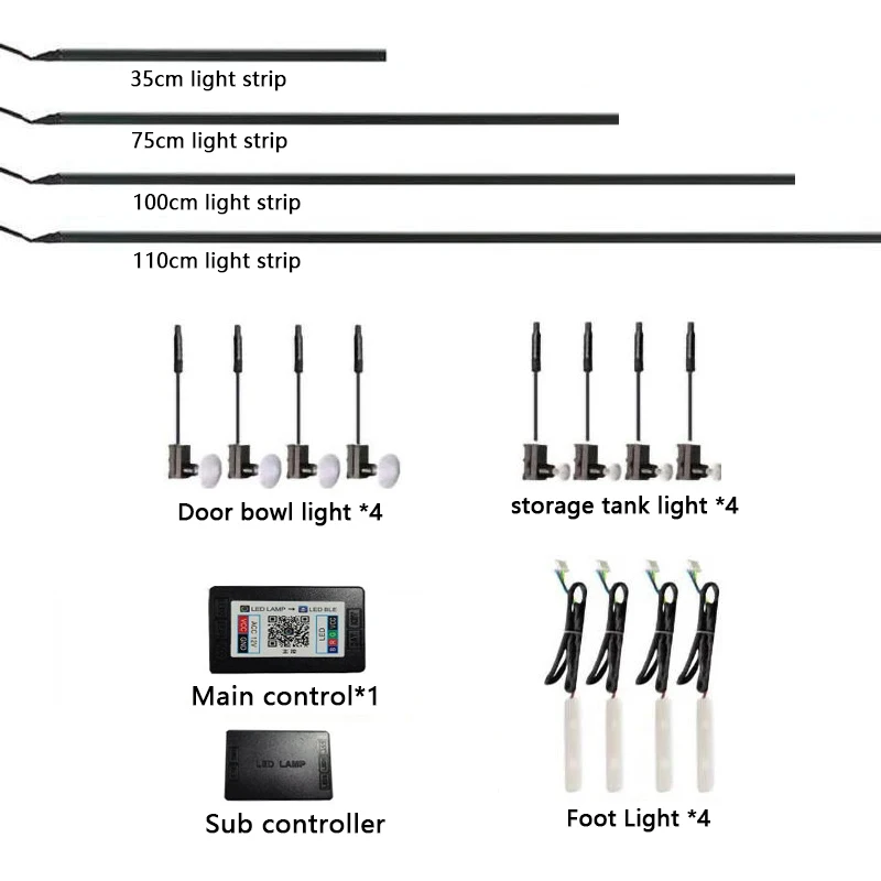 1pc Universal LED Auto Innen Umgebungs Licht Acryl Streifen Symphonie RGB 64 Farbe Optische Faser Streifen Dekorative Lampe Zubehör