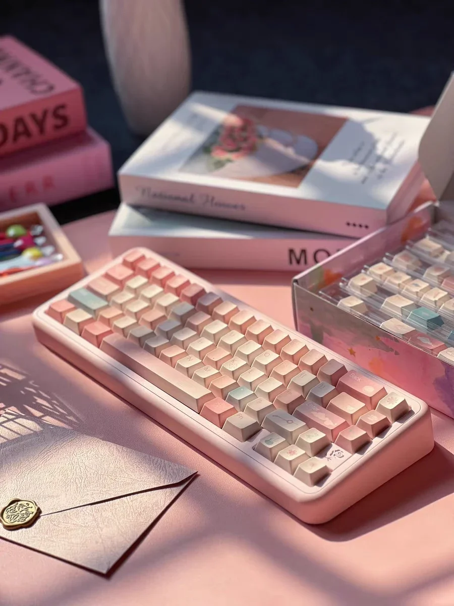 [xiangyun-keycaps]-original-height-keycaps-all-five-sided-hot-sublimation-national-style-keycaps