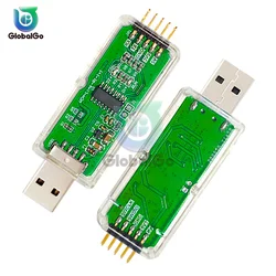 Enlace WCH descargar depurador RISC-V marco MCU Oonline depuración interfaz SWD Chip programación con luz indicadora LED 3V/5V