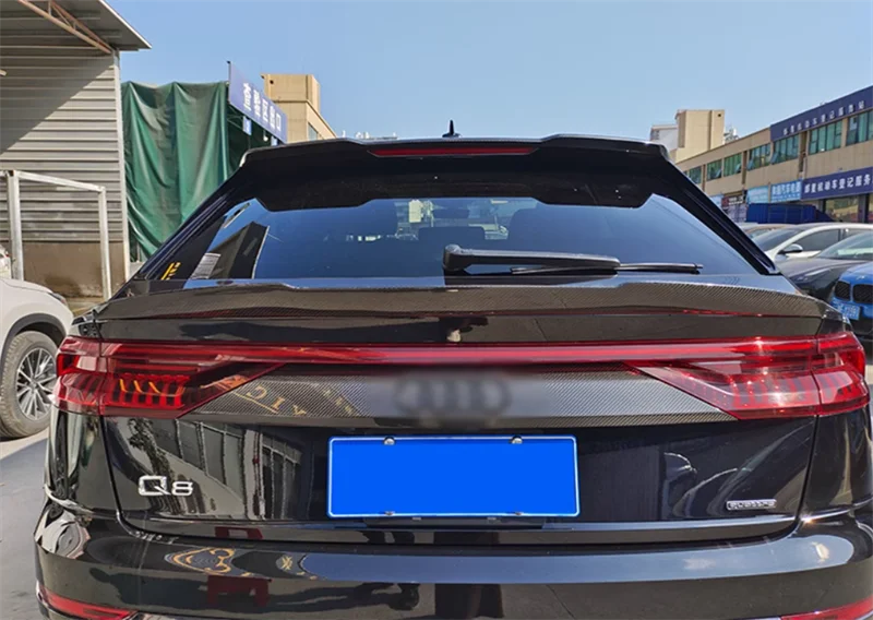 لأودي Q8/RSQ8 2018 2019 2020 2021 2022 2023 ريال جاف ألياف الكربون الذيل الجناح سبويلر كيت
