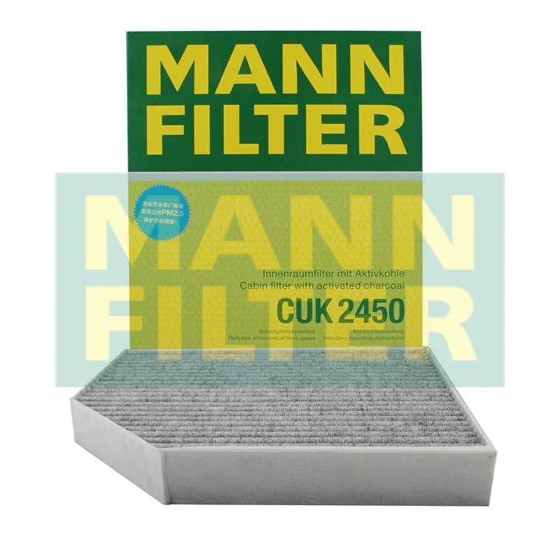 Pour Audi A4 B8 07-16 A5 07-17 Q5 08-17 Pour Macan 2.0/2.9/3.0/3.6 14-21 MANNFILTER Filtre d'habitacle CUK2450 8K0819439A PAB81943910