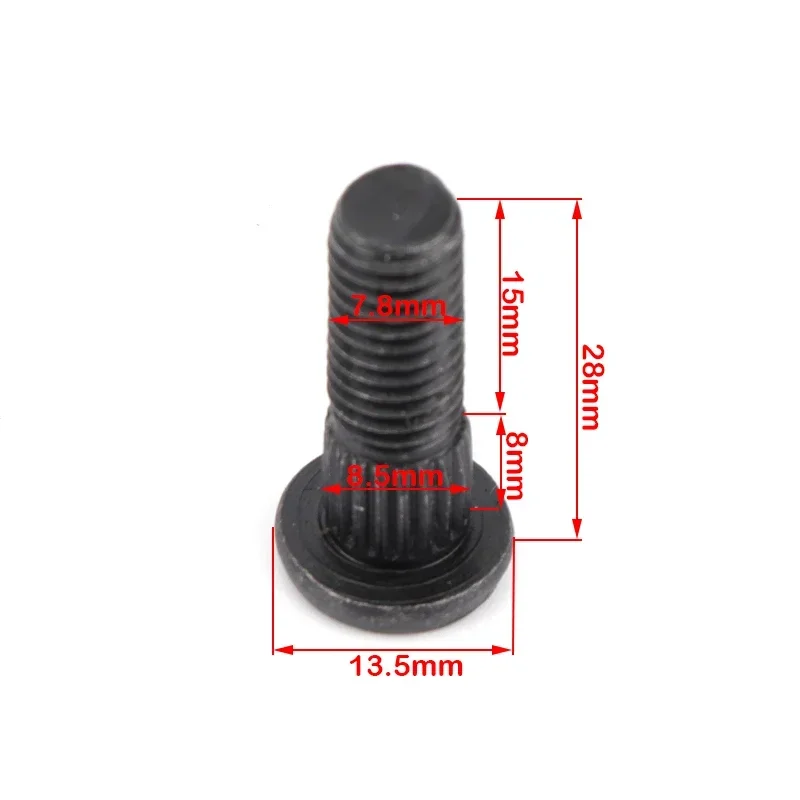 4 Pcs/lot 10.9 steel Spline Screw M12*1.25 M10*1.25  M8*1.25 Wheel Hub Stud for ATV UTV Buggy Kart Quad Bike Parts