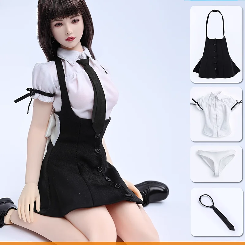 

1/6 Scale Female Soldier Shirt Skirt Set Clothing Model 12 Inch BJD Doll Clothing Accessories Collection Display Toy Gifts