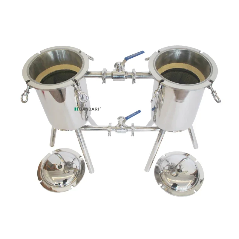 Stainless steel SL type sanitary grade double filter, double switch filter, double filter cartridge 5-10T