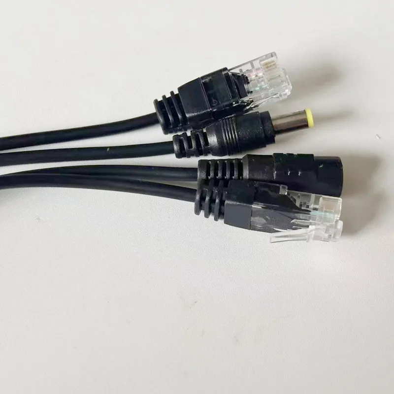كابل محول POE السلبي الطاقة عبر إيثرنت POE الفاصل RJ45 حاقن 12-48 فولت لنظام كاميرا IP الأمنية #5
