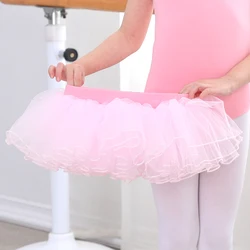 Tutu Skirt Girls Elastic Ballet Dance Skirts 4 Layers Tulle Tutu for Toddler Kid Children