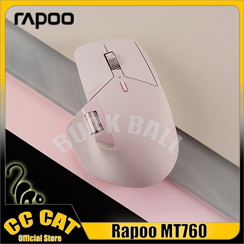 

Rapoo MT760 Gamer Mouse Bluetooth Wireless Mouse MT760 Mini Mouse 3Mode Lightweight Low Delay Gaming Mice Office E-sport Mouses