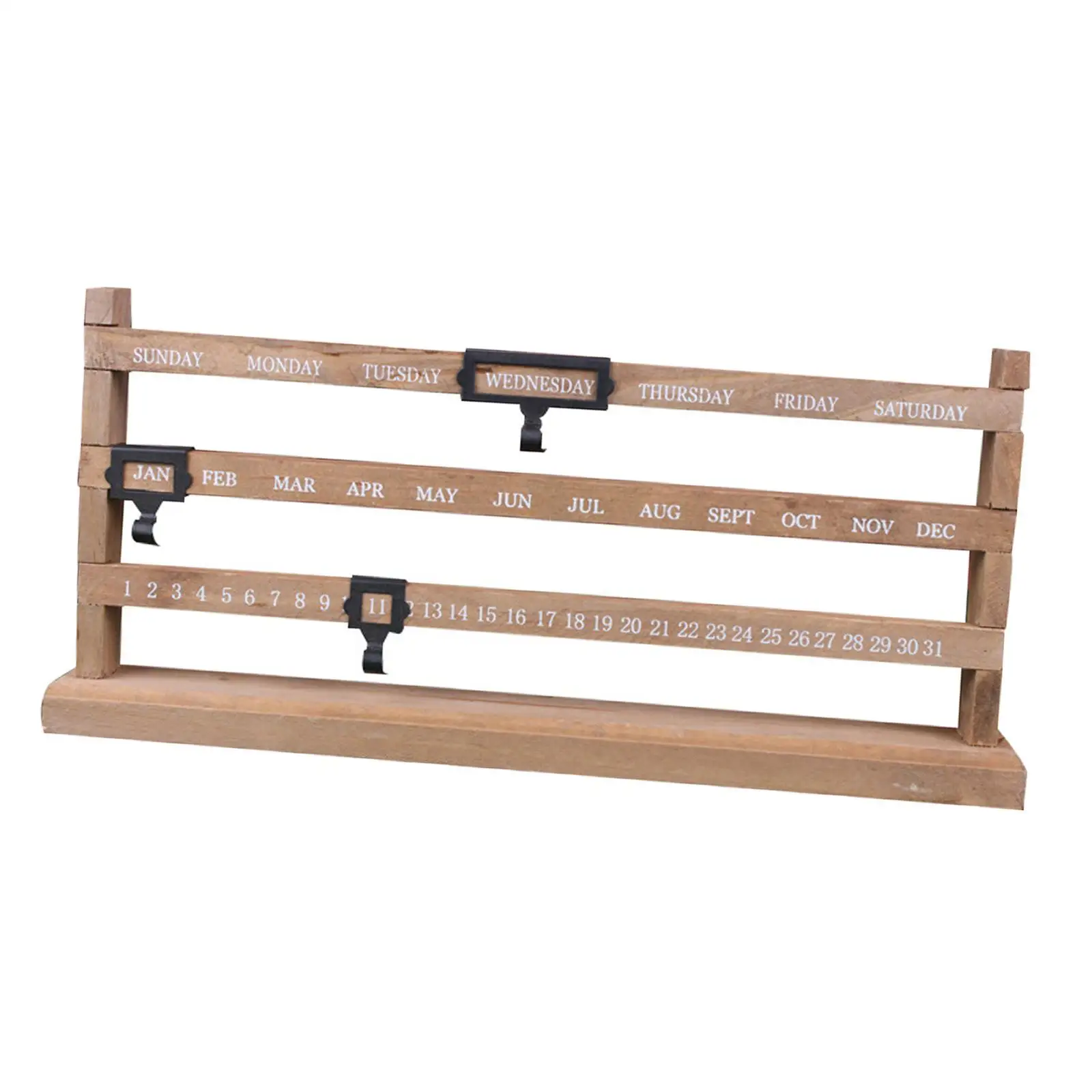 

Настольный календарь с отображением месяца, недели и даты, креативный, отдельно стоящий, с подставкой