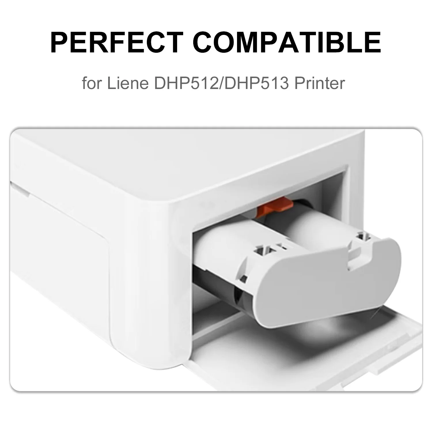 Compatible For Liene Photo Paper 4x6'' Amber M100 M200 Cartridge Refill CISS Only With DHP512 DHP513 Printer