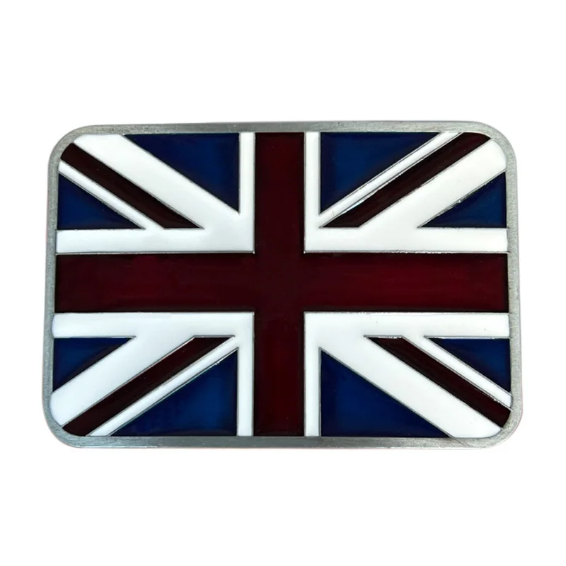 Zinc Alloy Union Flag Belt Buckle