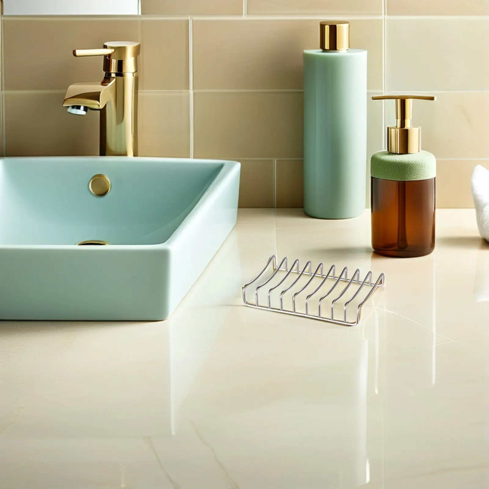 High Quality Stainless Steel Soap Rack with Optimal Drainage Keeps Soap Dry Sanitary Perfect for Bathroom Kitchen Bathtub