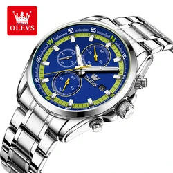 OLEVS TOP Brand Quartz Watch for Men Multifunctional Chronograph Date Business Men's Watches Waterproof Wrist Watch (Exclusive)