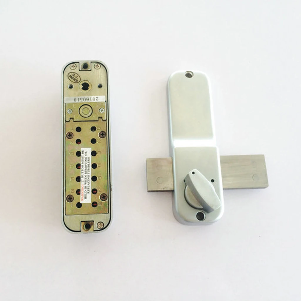 Password Button Door Latch Lock Pad Code Combination Accs Mechanical Keyless Doorknob Right Left Hand for Garage Office Gate