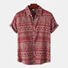 Retro Geometric Texture 3d Print Hawaiian Shirt