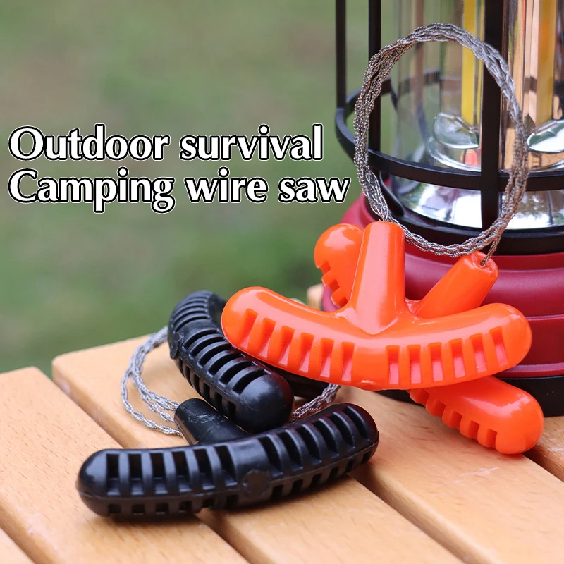 70cm Stainless Steel Wire Saw Outdoor Survive Emergency Tools Mini Portable Fret Saw For Camping Hiking Hunting