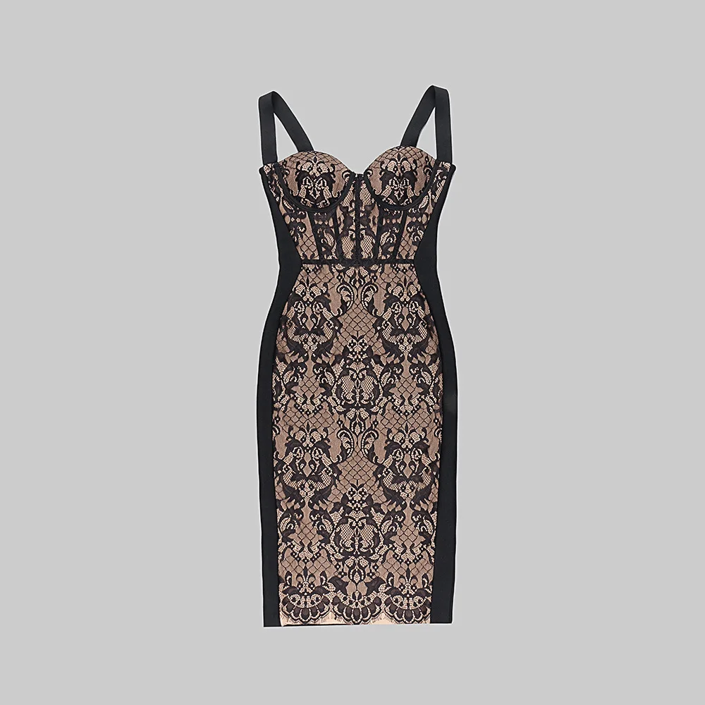Summer Lace Patwork Evening Dress Sexy Bodycon Sleeveless Party Dresses for Women Luxury 2025 Elegant Gowns Fashion Prom Outfits