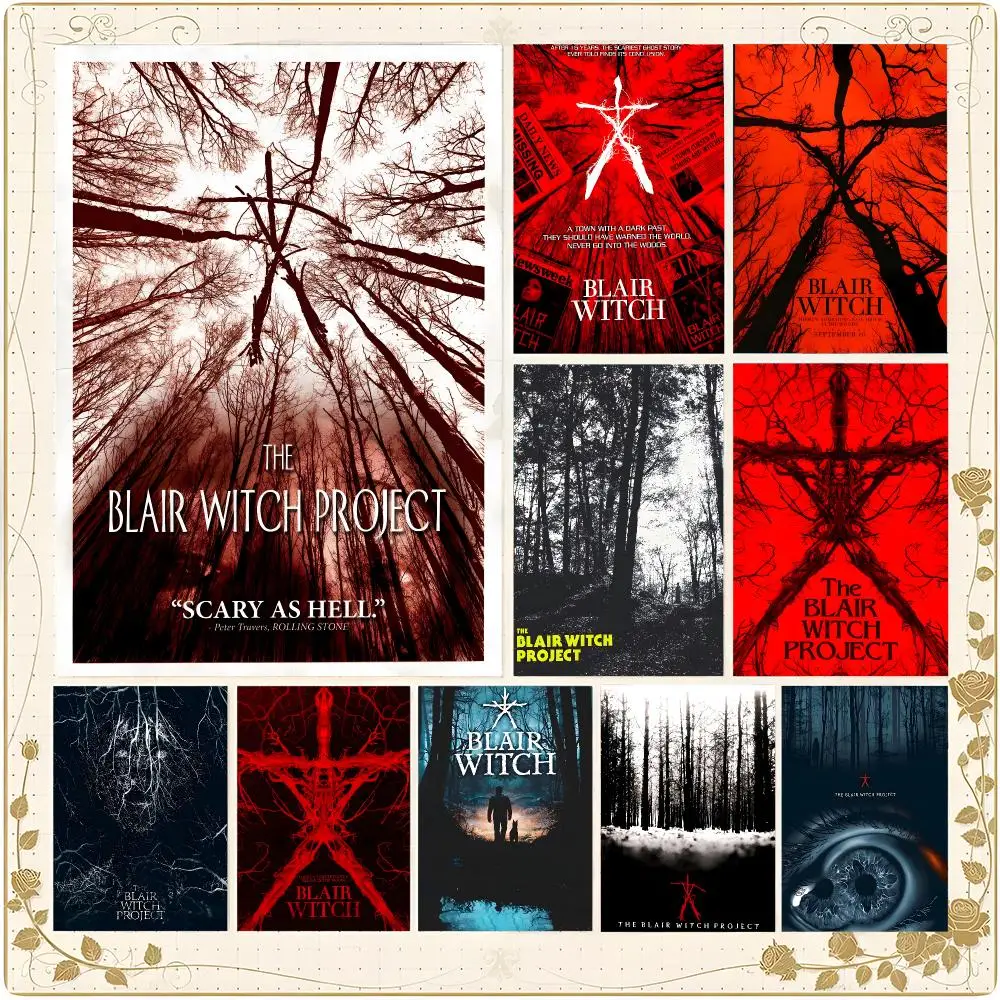 Eerie Immersive Movie T-The Blair Witch Project Poster Framed Wall Art Painting for Living Room Interior Decor and Gift Options