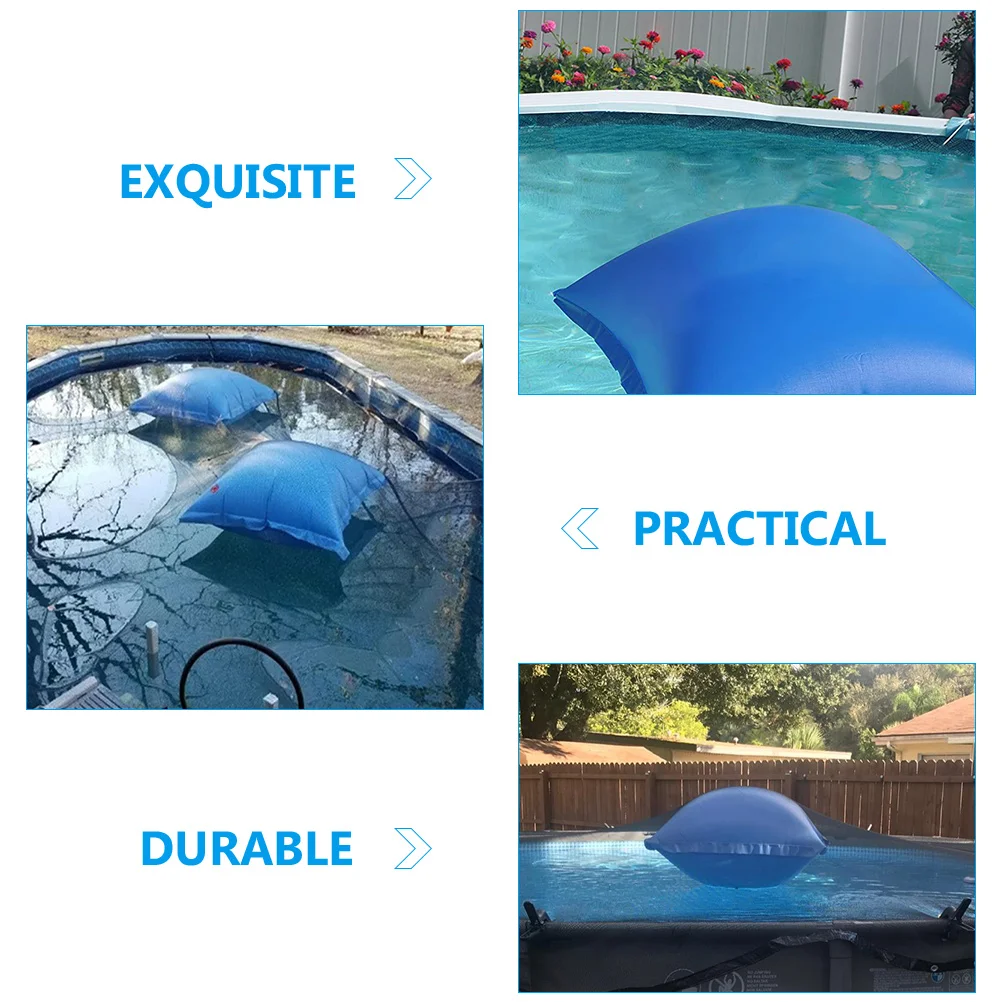 

Inflatable Pillow Pool Float Winter Pad Outdoor Cushion PVC Durable Double Valves Electric Pump Compatible Reinforced Grommets